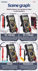 SZ304 Multifunction 1999 Counts Digital Multimeter True RMS Handheld