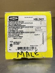 Hubbell HBL2421 Twist Lock Plug 20A 250V 3 Phase New Old Stock Made In USA