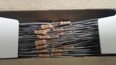 ( 100 Pcs ) Resistor Color Band, 15K Ohm, 5%, 0.25W, 1/4W, MEPCO, 5043CX15K00J