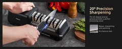 Electric Knife Sharpener with 4-Stage Sharpening (Repair, Coarse, Medium, Fine &