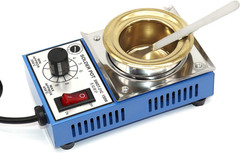 110V 150W Solder Pot 50mm – 500g Capacity Lead-Free Solder Bath & Scraper