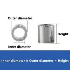 Aluminium Alloy Standoff Spacers M5 Stand off Collar 6mm-10mm OD Round Spacer