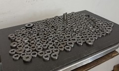 Mixed Steel Round Washers & Spacers – 5.50 LBS (195 PCS) – CNC Lathe Metal