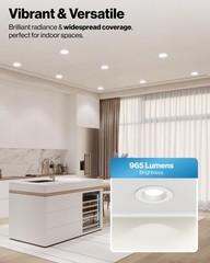 Sunco LED 6 Inch (2 Pack), 5 CCT in One (2700K, 3000K, 3500K, 4000K, 5000K)