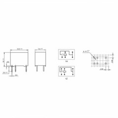 Hongfa Relay HFD23/005/012/024-1ZS 5/12/24VDC 6 Pin 2A PCB Mount Relays