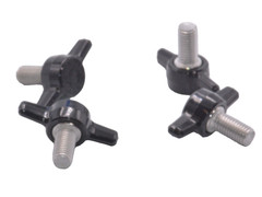 1/4″-20 X 1/2″ Thumb Screws Tee Wing Bolt Delrin Head SS USA 4 per package