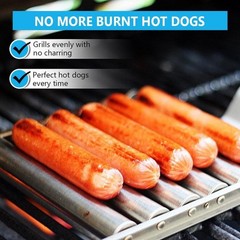 Hot Dog Roller for Grill – Even Grilling & Easy Cleaning Dishwasher Safe