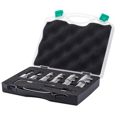 VEVOR Annular Cutter Set HSS Magnetic Drill Bits 6 PCS Weldon Shank 1″ Depth