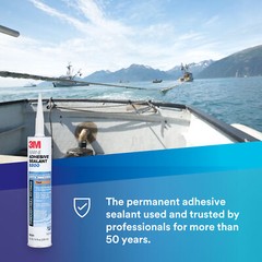 3M Marine Adhesive Sealant 5200FC, Fast Cure, White, 1 oz Tube
