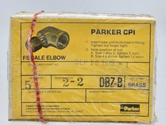 5 Lot NOS | PARKER 2- 2-DBZ-B CPI FITTING – Brass – Discontinued- 1970s