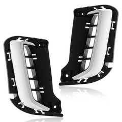 2020-2022 Telluride Fog Light Bezels Grey Painted Lower Grille Cover Trim Pair
