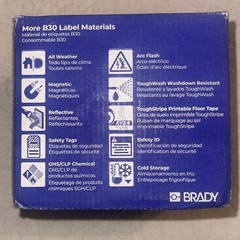 Brady B30C-4000-595-YL Yellow High Adhesion Vinyl Label Tape 4in x 100ft NEW