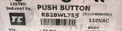 NEW SHAMROCK CONTROLS RB2-BWL755 PUSH BUTTON BODY ASSEMBLY 110V RB2-BWL7
