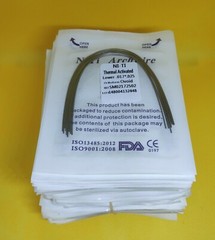 50 Packs Dental Arch Wires Orthodontic Thermal Activated NITI Rectangular Ovoid