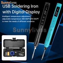 USB Soldering Iron 800mAh battery Digital Soldering Iron Set Temperature Adjust