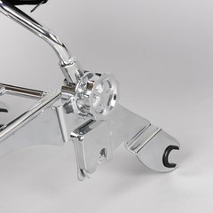 Detachable Sissy Bar Backrest w/Luggage Rack Chrome Heavy Duty Steel 09-24 FLHX