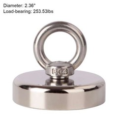 Neodymium Fishing Magnets Pulling Force Super Strong Round Rare Earth 400-1000LB