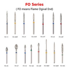 5Pc/pack Dental Fresas de diamante Bur Fit High Speed Handpiece Friction Grip DS