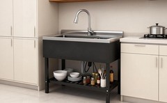 Utility Sink huge DOG washing station 40” Balck Commercial Watersink