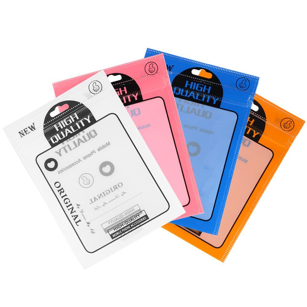 100/200/500 Flat Zipper Seal Lock Bags for Mobile Accessories Repackaging Pouch