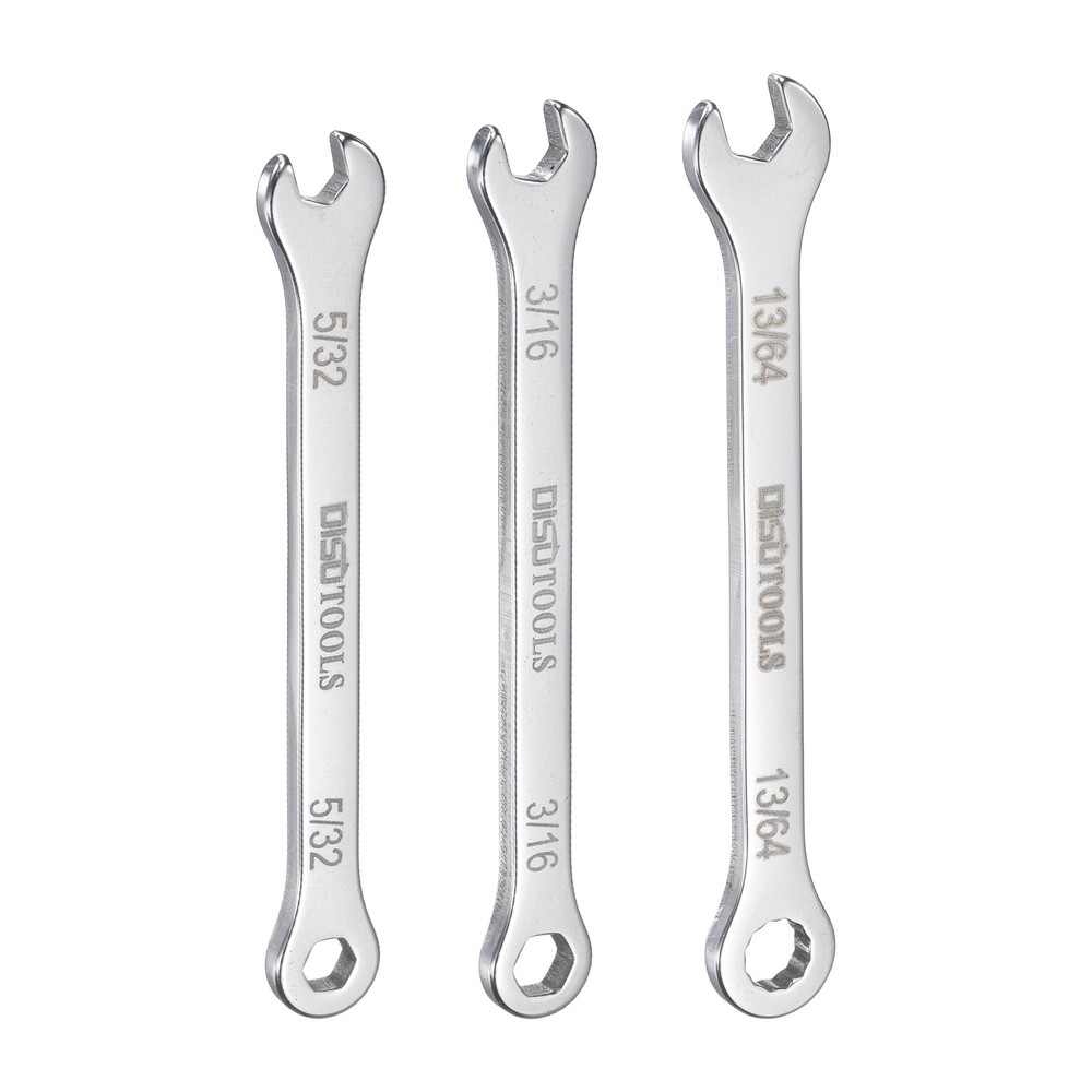 Thin Combination Wrench Set 5/32″ 3/16″ 13/64″ with 12 Point Ended