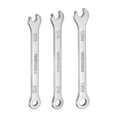 Thin Combination Wrench Set 5/32″ 3/16″ 13/64″ with 12 Point Ended