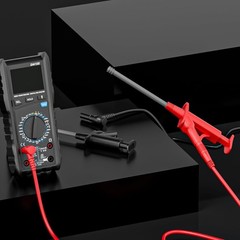 Cleqee 25 Stück Silikon-Multimeter-Prüfleitungen mit austauschbaren Prüfspitz…