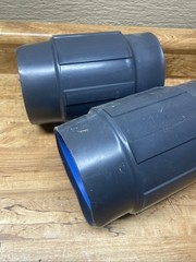 Thomas & Betts Ocal 4″ Metal Pipe Coated with PVC Coupling, Lot of 2