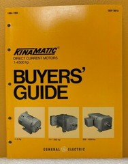 General Electric Kinamatic 1984-1985 Buyer Guide (Catalog).