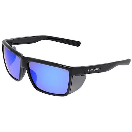 Mcr Safety Sr22bg Swagger (Sr2), Safety Glasses Anti-Scratch, Green Mirror