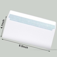 Reliable 72 Pack White Envelopes with Security Tint – Perfect for Offices