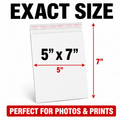 5×7 Rigid Photo Mailers White Self Seal Stay Flat Cardboard Envelopes