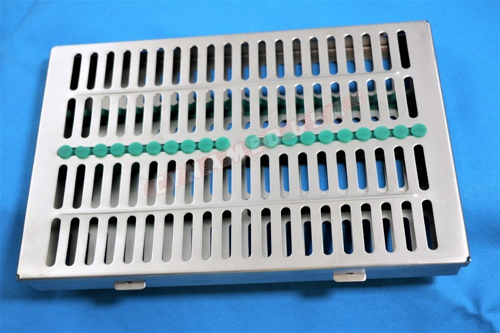GERMAN PREMIUM STERILIZATION CASSETTE 11″ x 7″ Surgical Instruments FOR 20 INST