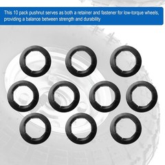 Push Nuts for Dolly Wheel Lock Washers, Hard-To-Find Spring Steel Push-On Pus…