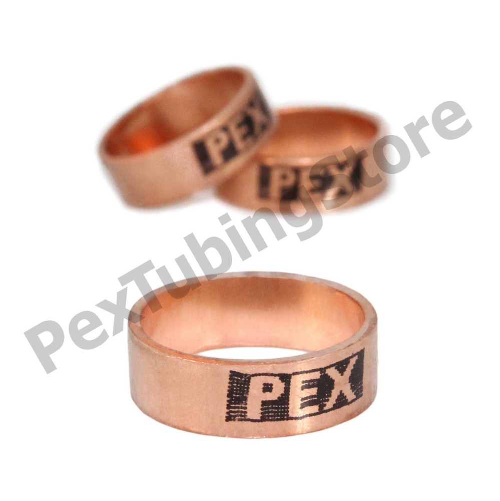 (1000) 3/4″ PEX Copper Crimp Rings by Sioux Chief, Made in USA, ASTM/CSA, #649X3