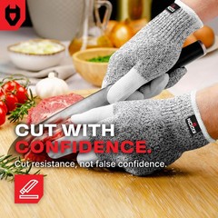 Cut Resistant Work Gloves for Women and Men, with Reinforced Fingers; Comfort…