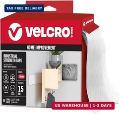 VELCRO Brand 90198 Industrial Strength | Indoor & Outdoor Use | Superior Holding