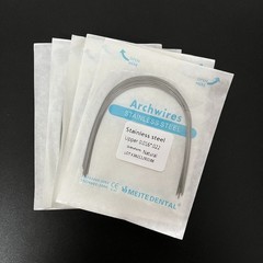 Dental Orthodontic Stainless Steel Round/Rectangular Arcos Arch Wires Natural