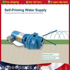For Utility 1/2 HP 115/230V Self Priming Water Pump 30-50 PSI US