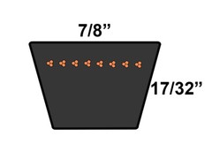 D&D PowerDrive C74 V-belt Vbelt 7/8 x 78in Vbelt