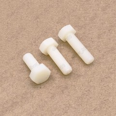 M3-M20 White Plastic Nylon Hexagon Bolts Hex Head Cap Screws DIN933