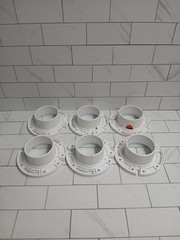 6pck Oatey 435032 Fast Set 3 in. Outside Fit or 4 in. Inside Fit PVC Open Hub