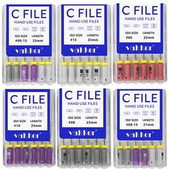 Dental Rotary Endodontic C-Files Stainless Steel C Files for Root Canal #8-15