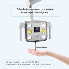 15W Dental 6 LED Oral Light Lamp Adjustable Color Temperature For Chair Unit