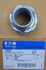 1″ Compression Connector Malleable Iron Type Rigid Eaton Crouse-Hinds CPR3 10/PK