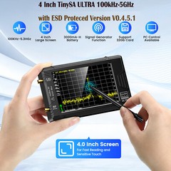 100kHz-5.3GHz Handheld Spectrum Analyzer TinySA ULTRA 4″ Display with 32GB Card