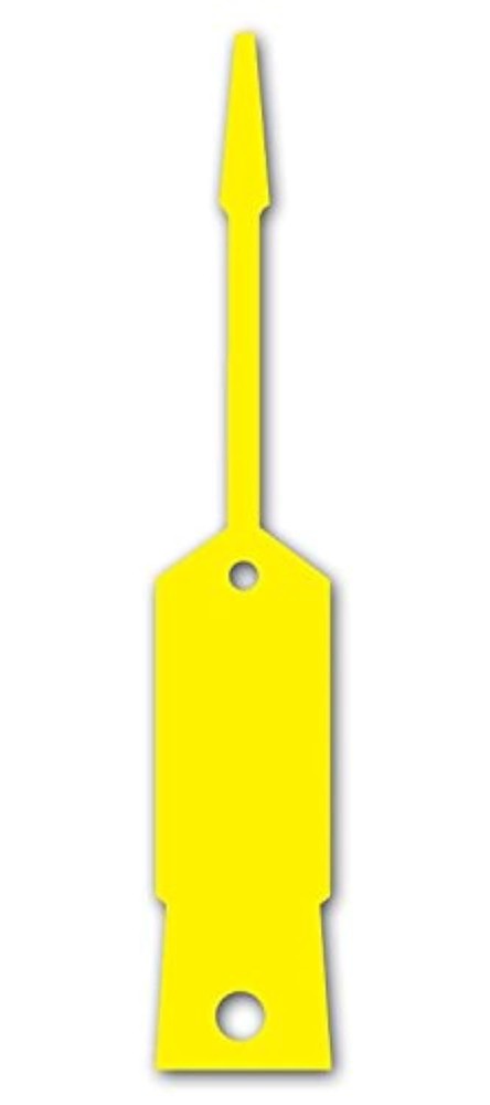 Self-Lock Arrow ID Key Tags Or Car Parts Tags 1000 per Pack Yellow