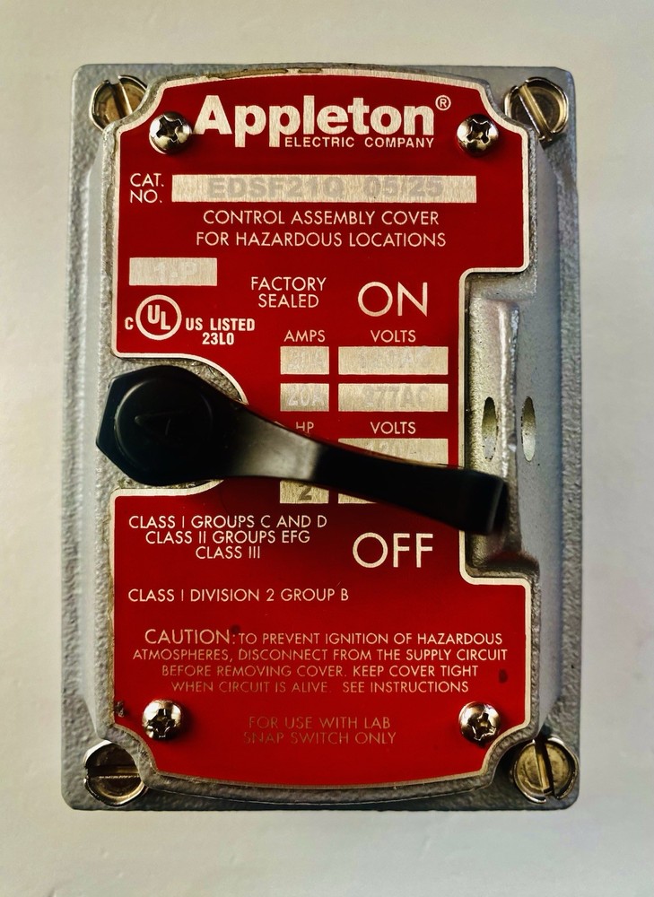 NEW! APPLETON ELECTRIC MODEL EDSF21Q – 20A ***FREE SHIPPING***