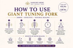 DNN-Key 136Hz & 272Hz Dual Side Giant Tuning Fork | OM frequency deep sound