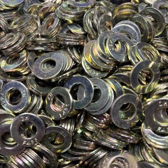 200- 5/16” F436 Structural Flat Washers Zinc Yellow, 11/16” O/D, 0.60” Thick